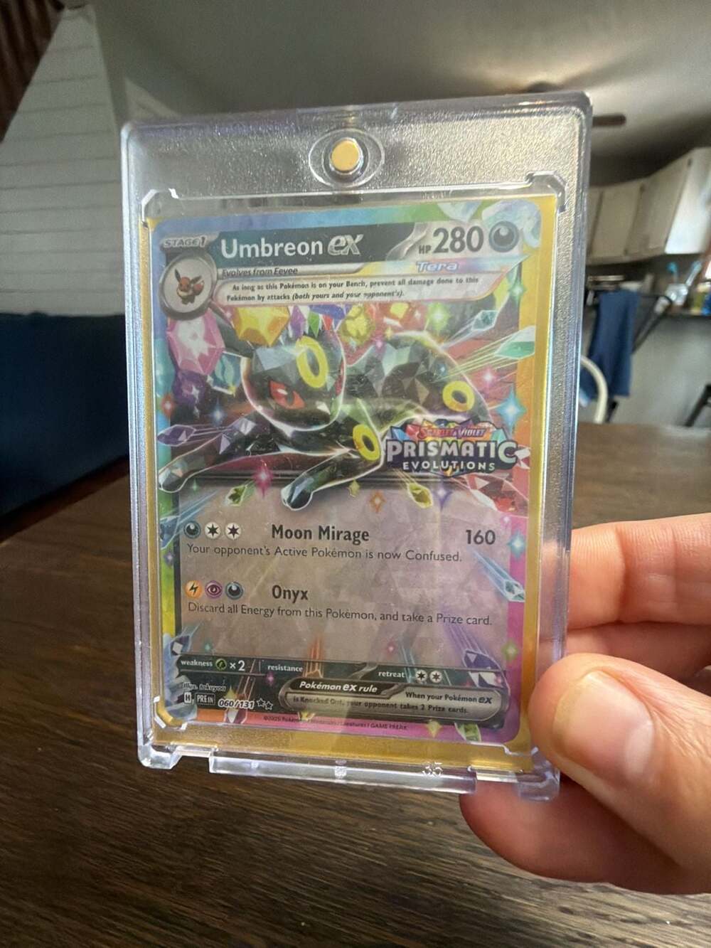 Pokémon TCG Umbreon ex 060/131 Stamped Prismatic Evolutions Surprise Box Promo